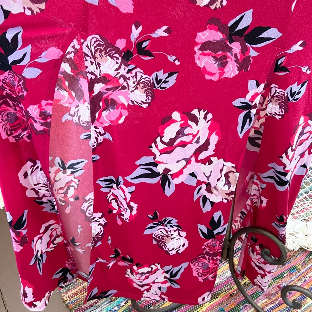 Candie’s Red floral maxi dress - Picture 6 of 9